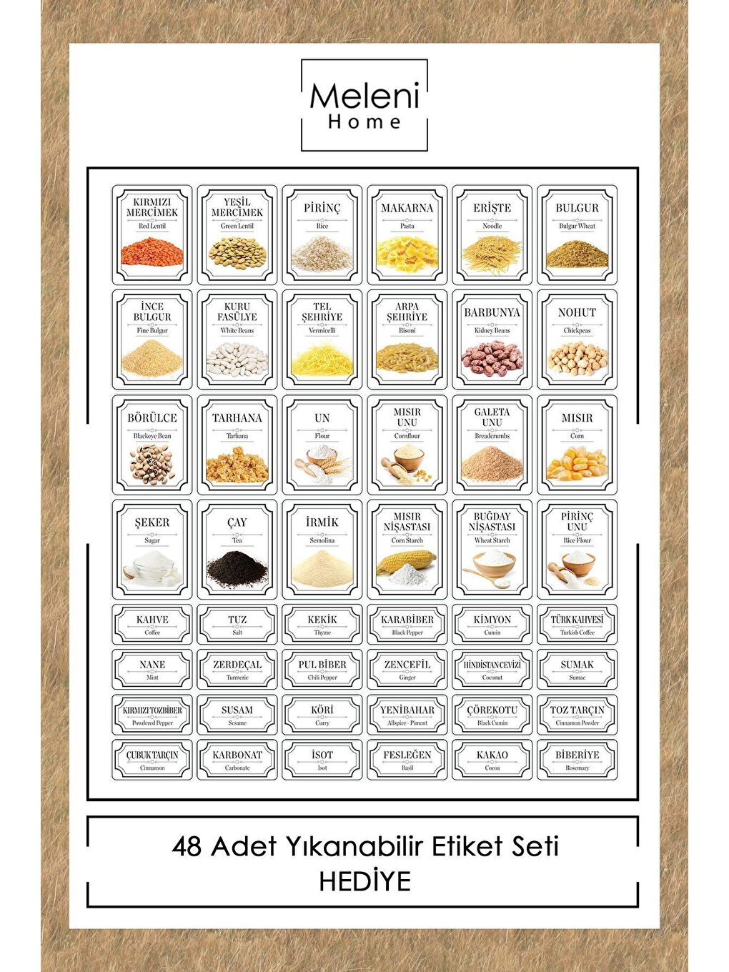 Gri 10'lu Sızdırmaz Kapaklı Erzak Saklama Kabı Seti Etiketli Bakliyat Kutusu 5x 1100 ml 1580 ml-4