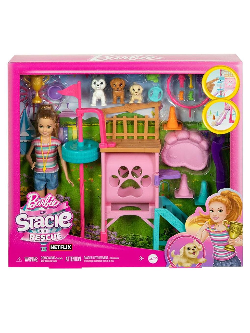 BARBIE Stacie'nin Köpekçik Oyun Parkı HRM10 - 3