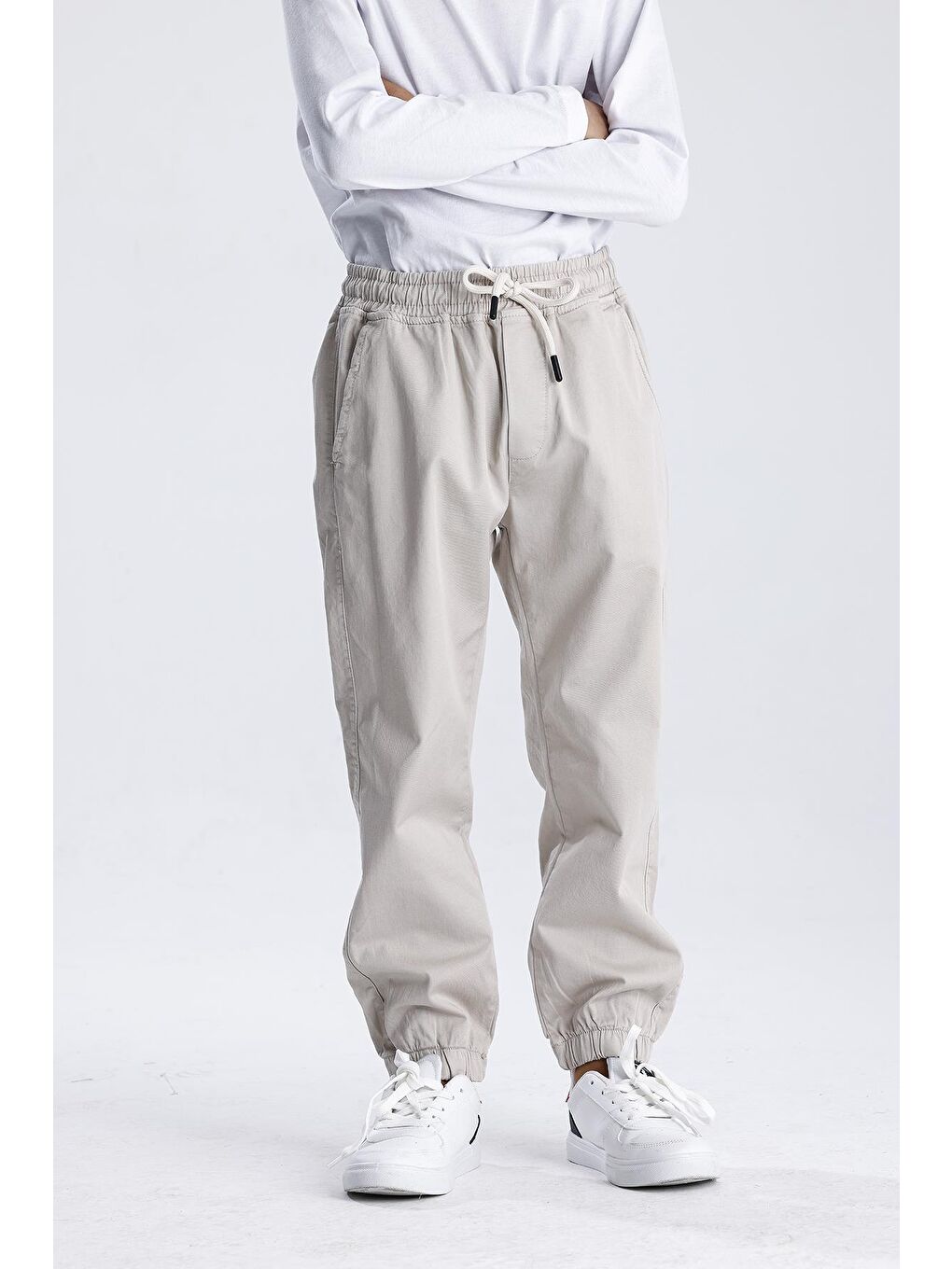 Bej Jogger Pantolon