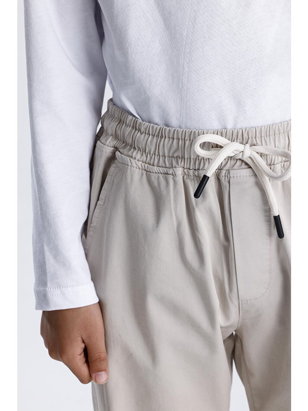 Bej Jogger Pantolon-1