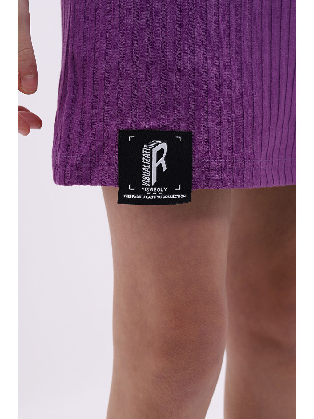 Mor Kız Çocuk Elbise-5