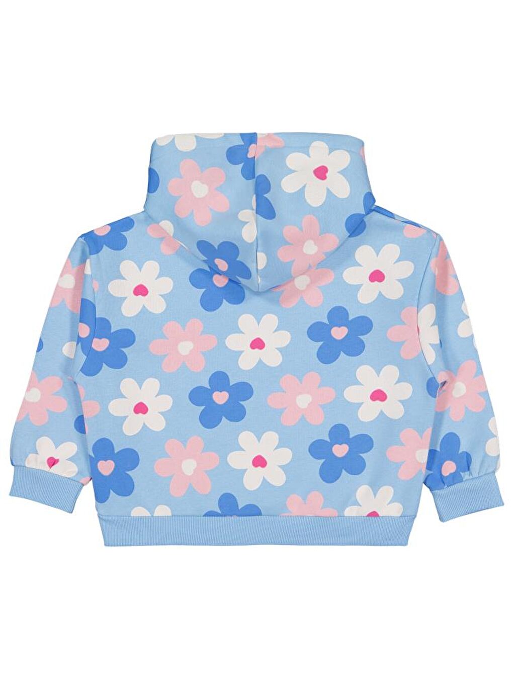 Mavi Girls Renkli Çiçek Baskılı 6-9 Yaş Sweatshirt-1