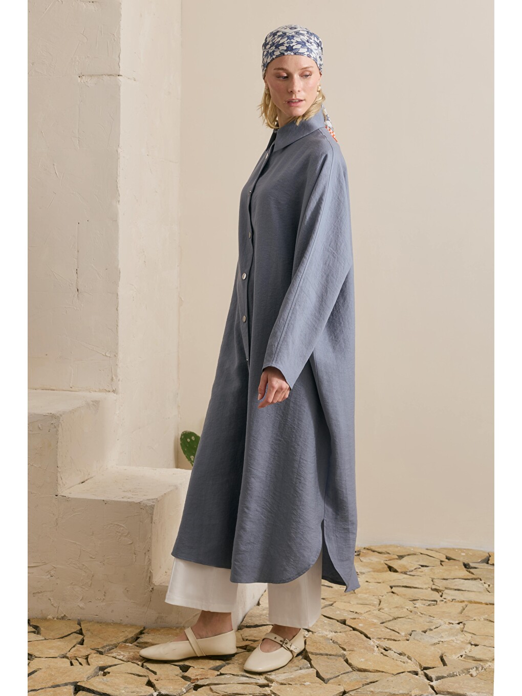 Lila Midi Abaya Lavanta-1