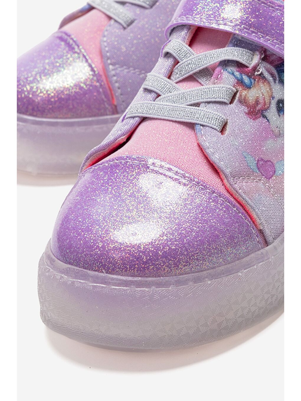 Kız Çocuk Lila Sneaker Işıklı Ayakkabı-1