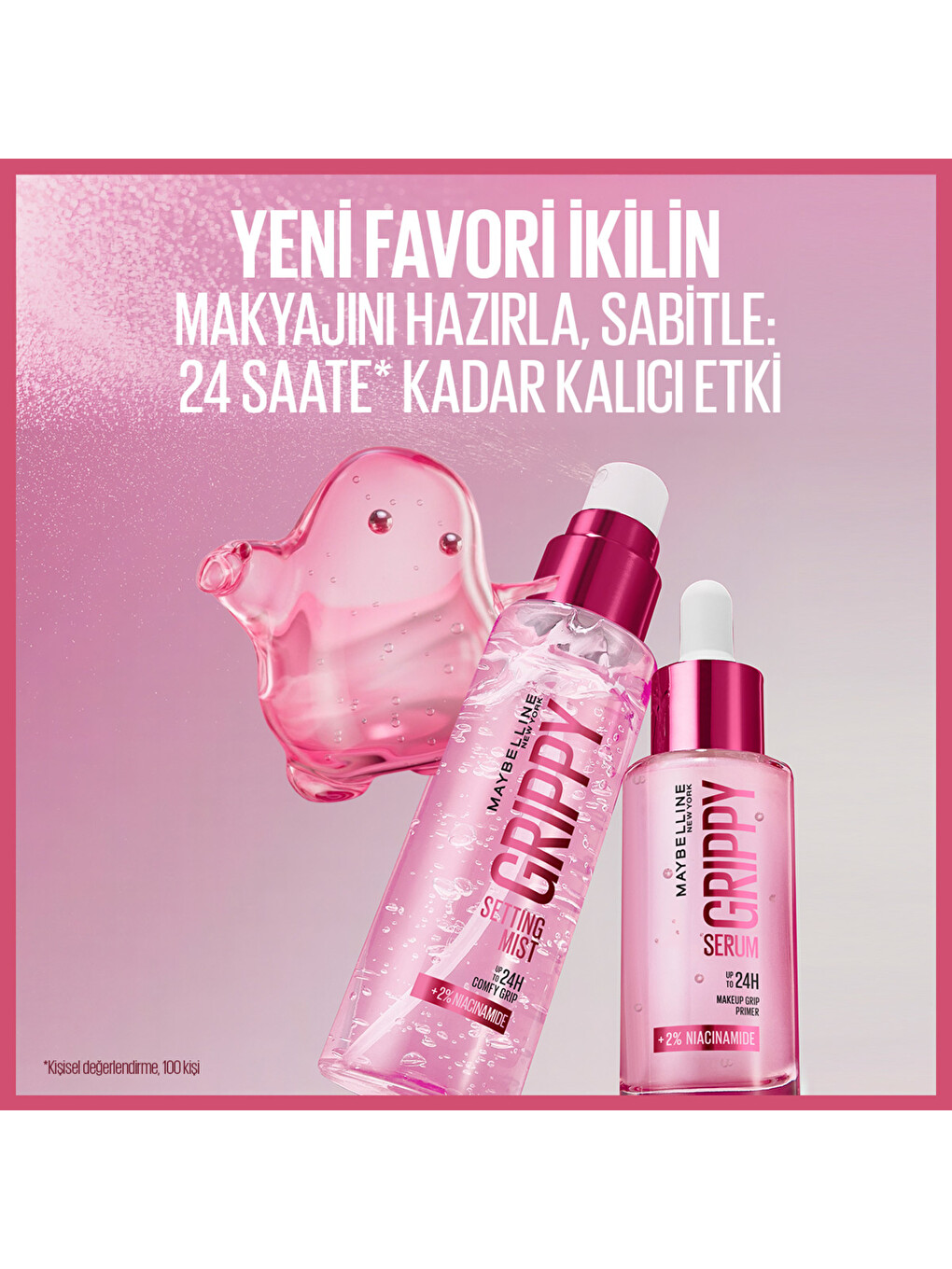 Grippy 24 Saate Kadar Makyaj Sabitleyici Sprey - Mist Form-7