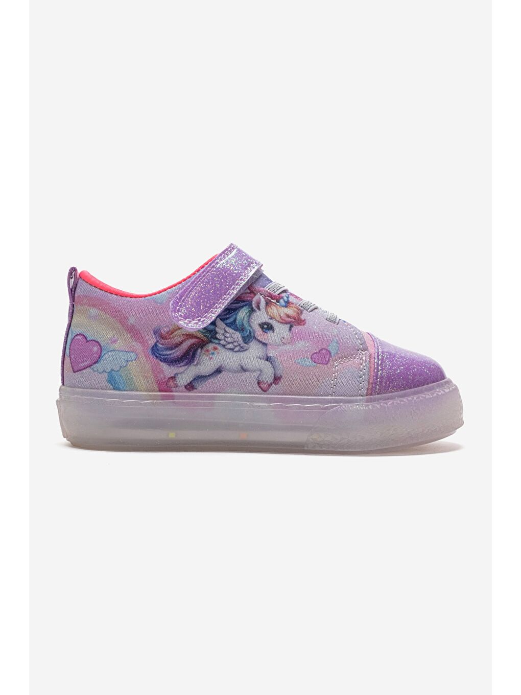 Kız Çocuk Lila Sneaker Işıklı Ayakkabı-3