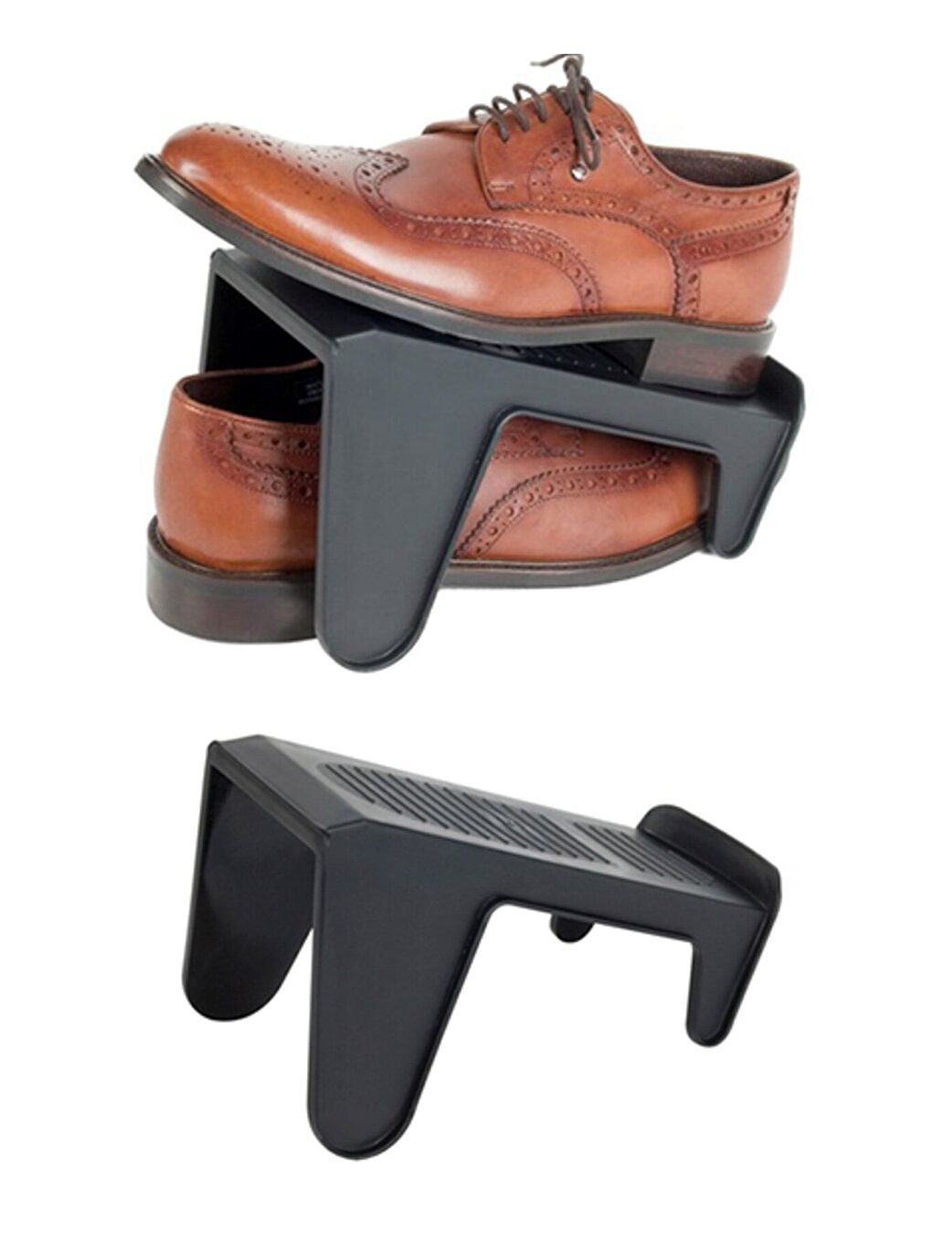 Siyah 5li Tekli Ayakkabı Düzenleyici Rampa-3