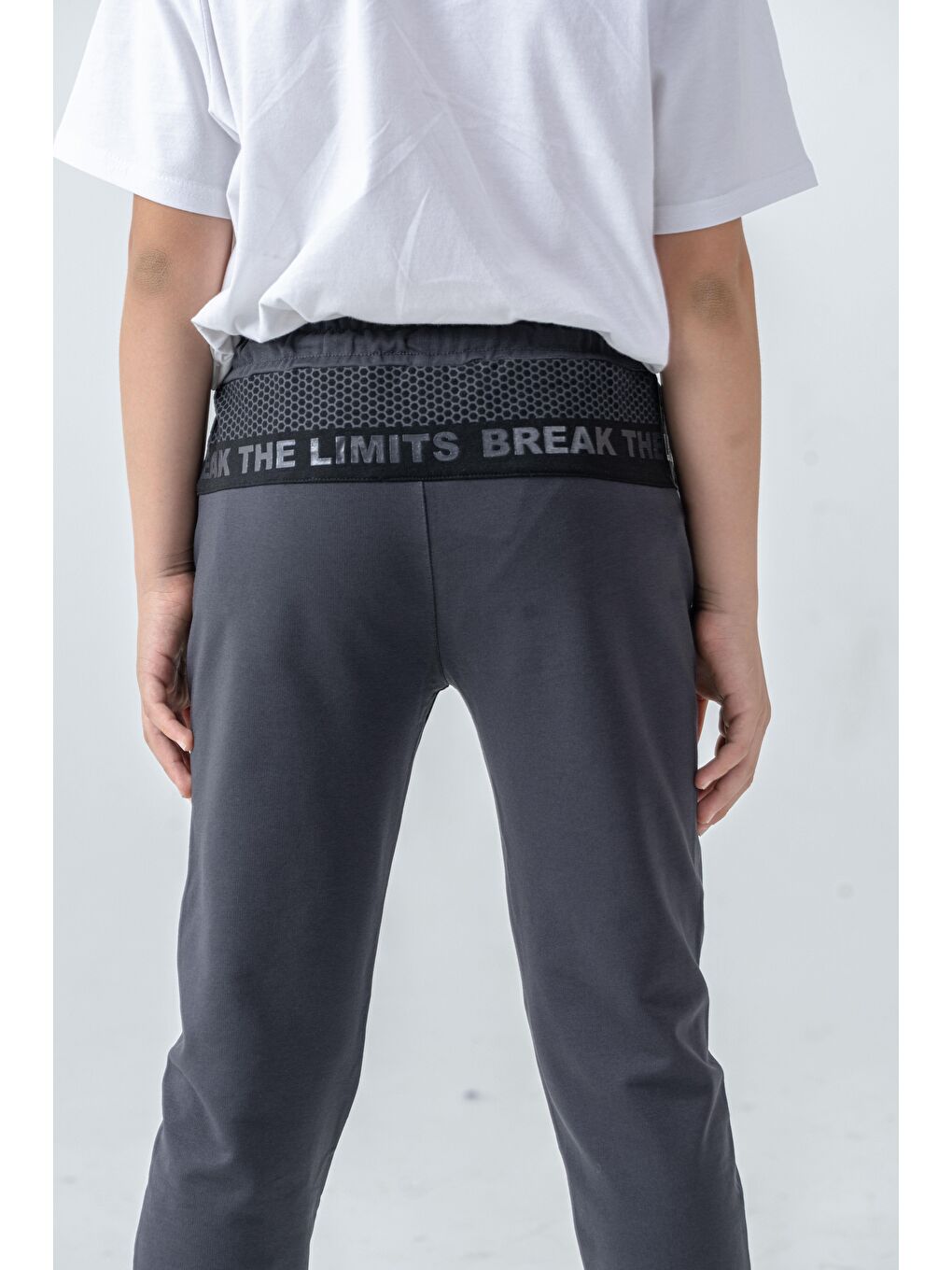 Gri Break The Limits Baskılı Erkek Çocuk Eşofman Altı-3