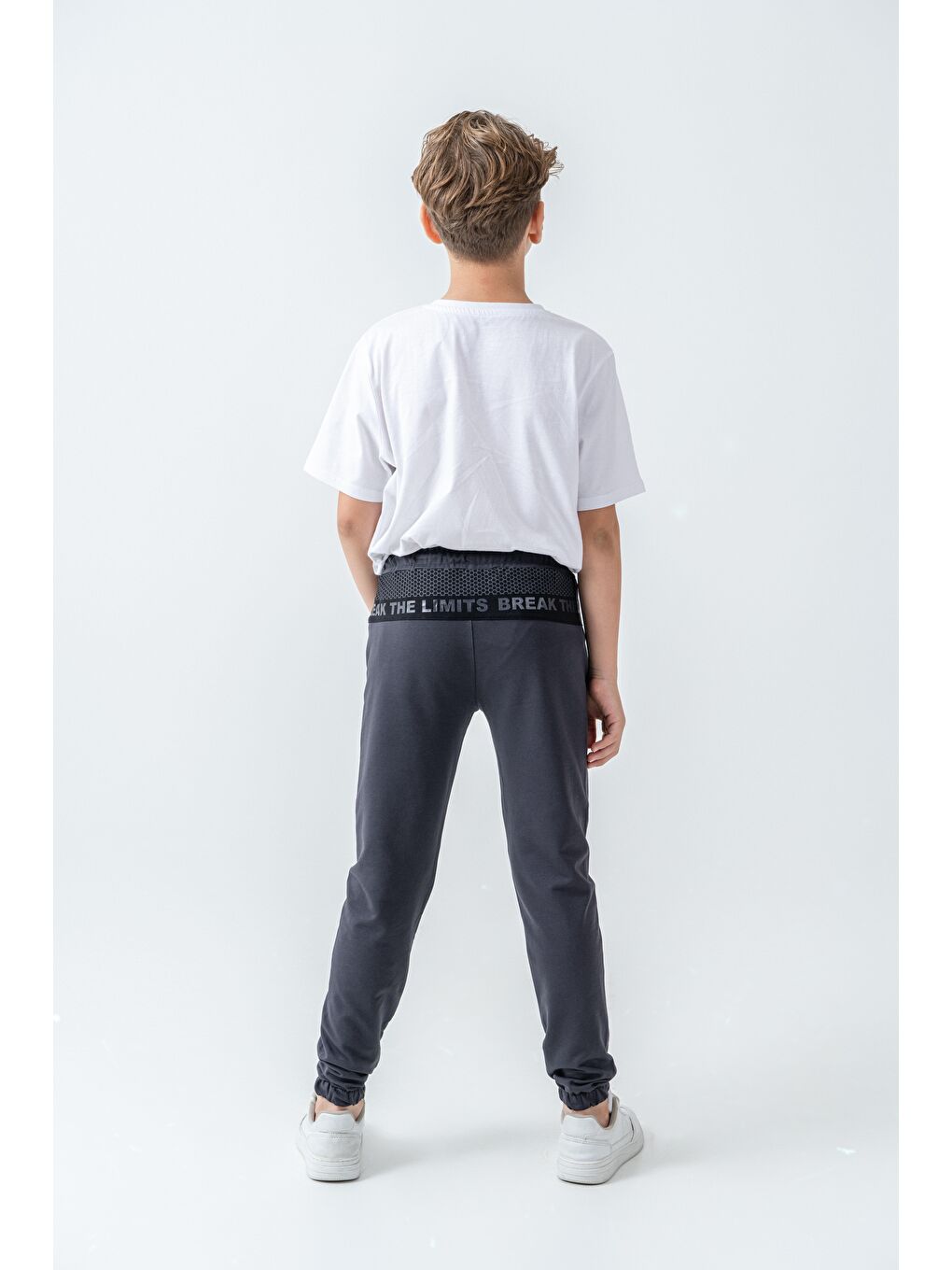 Gri Break The Limits Baskılı Erkek Çocuk Eşofman Altı-4