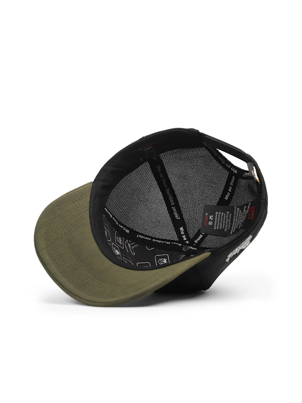 İnek Logolu Cordura Haki-Siyah Trucker Şapka-4