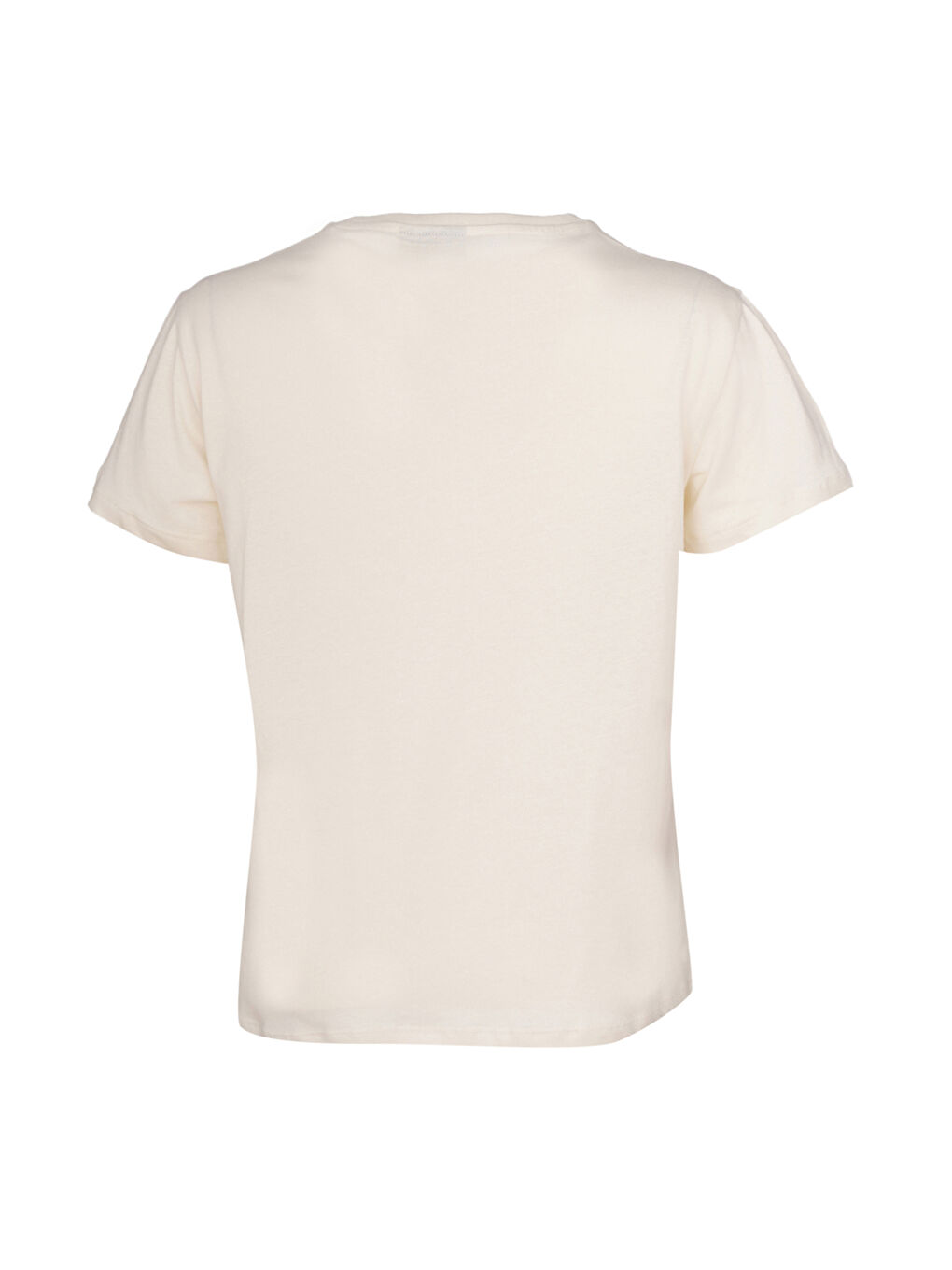 Rodas Kadın Ekru Yuvarlak Yaka Tişört-2