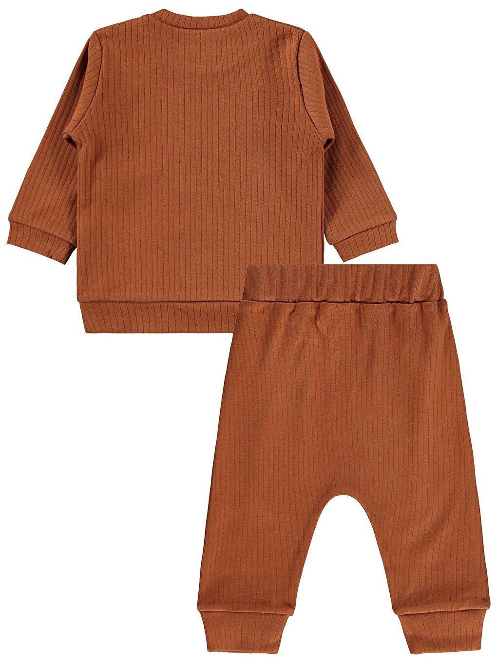 Kahverengi Baby Basic Raporlu 6-18 Ay Takım - Kahve 9-12 Ay-1