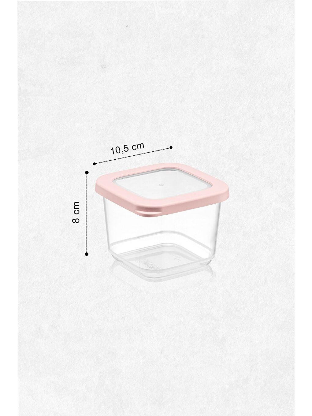 Pembe 24'lü Rosie Küçük Boy Silikon Kapaklı Kare Erzak Saklama Kabı Seti 24x 500 ml Baharatlık Seti-3