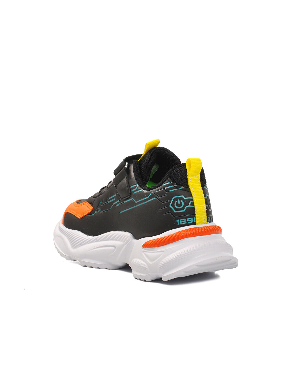 Pepino Siyah-Turuncu Cırtlı Çocuk Sneaker 1783-P - 3
