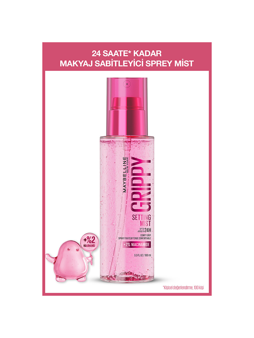 Grippy 24 Saate Kadar Makyaj Sabitleyici Sprey - Mist Form-8