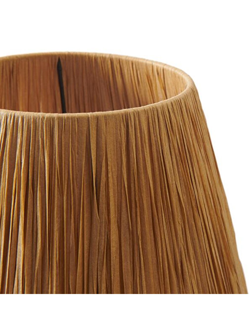 Rond Seramik Abajur - Hardal / Sarı - 37x24x24 cm-4