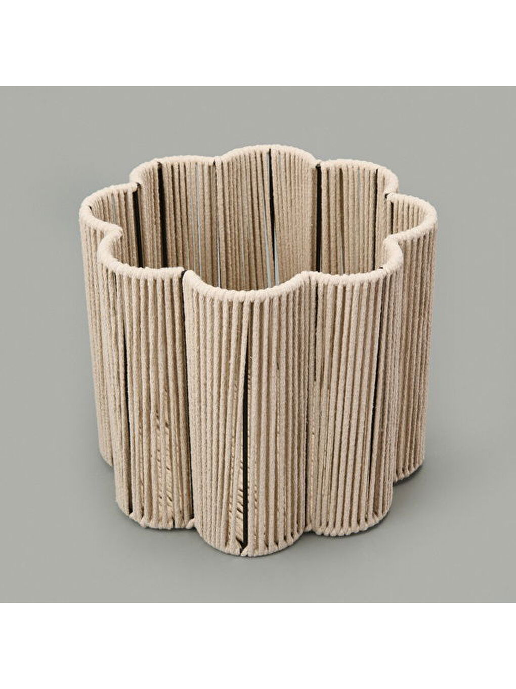 Granny Summer Büyük Dekoratif Sepet - Ekru - 30x25 cm-1