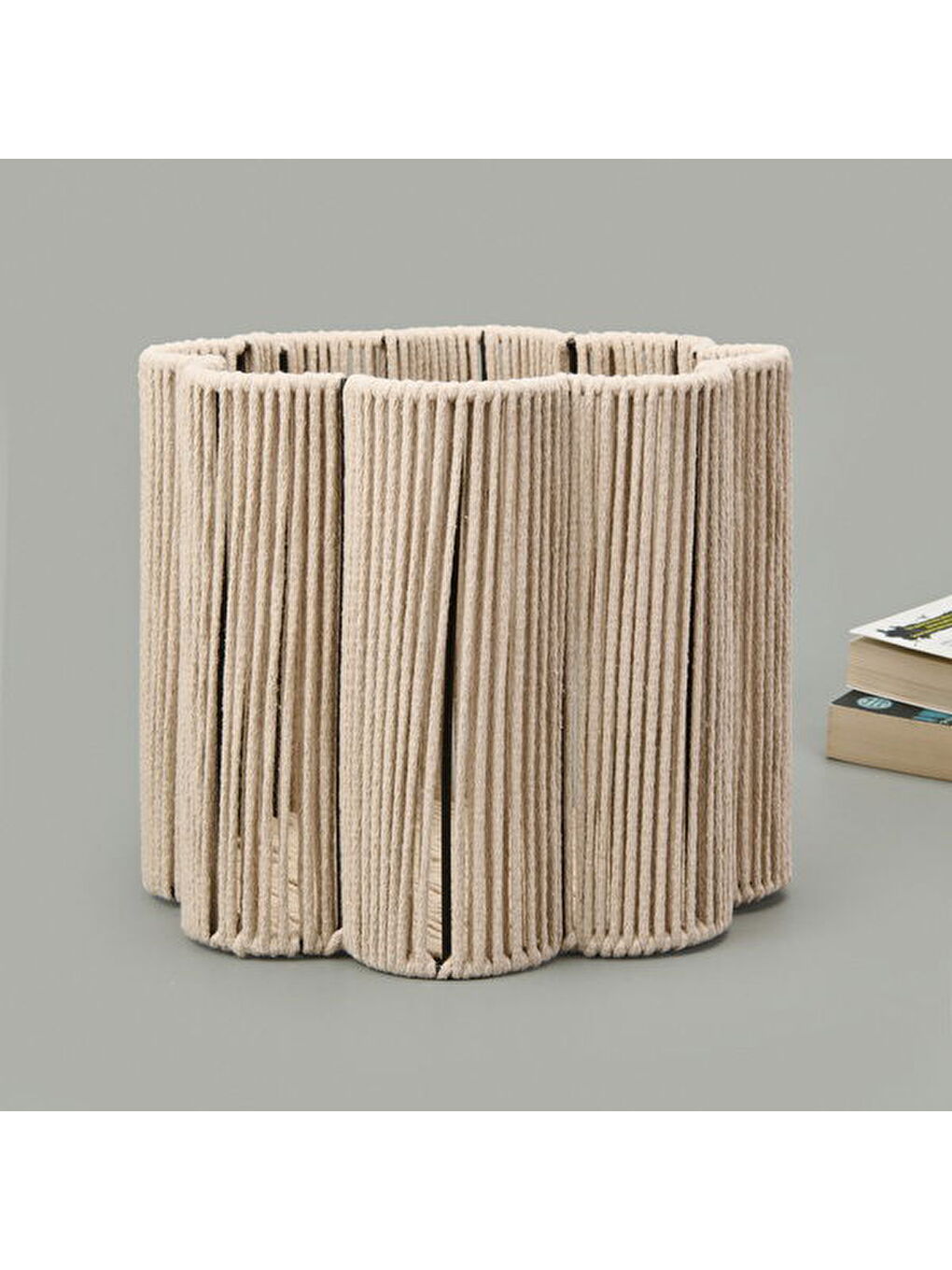 Granny Summer Büyük Dekoratif Sepet - Ekru - 30x25 cm-3