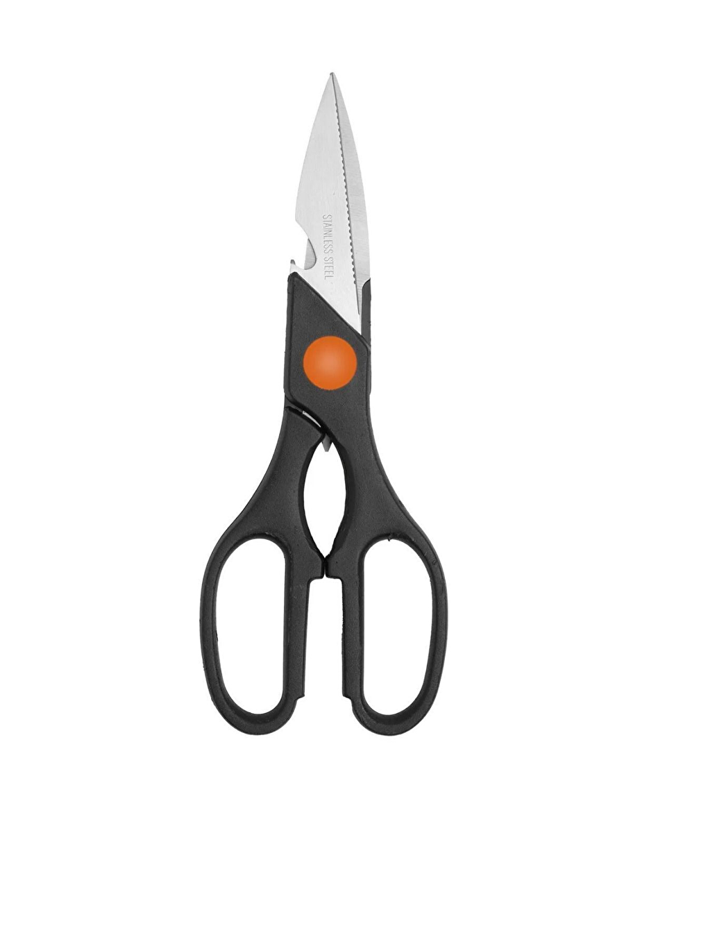 Mutfak Makası Siyah Metal ve Silikon Kızartma Maşası Seti-4