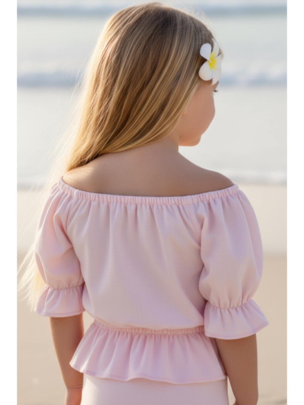 Kız Çocuk Alina Madonna Pudra Pembe Etek Bluz Takım-2