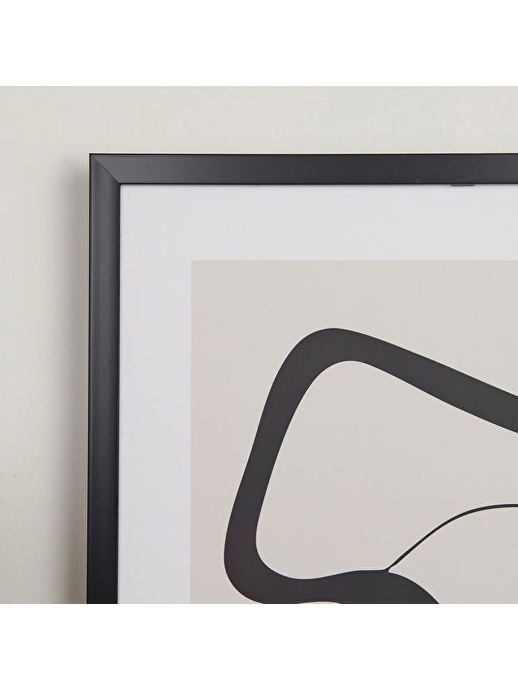 Siyah Deco Elegant Curves Tablo - 50x70 cm-2