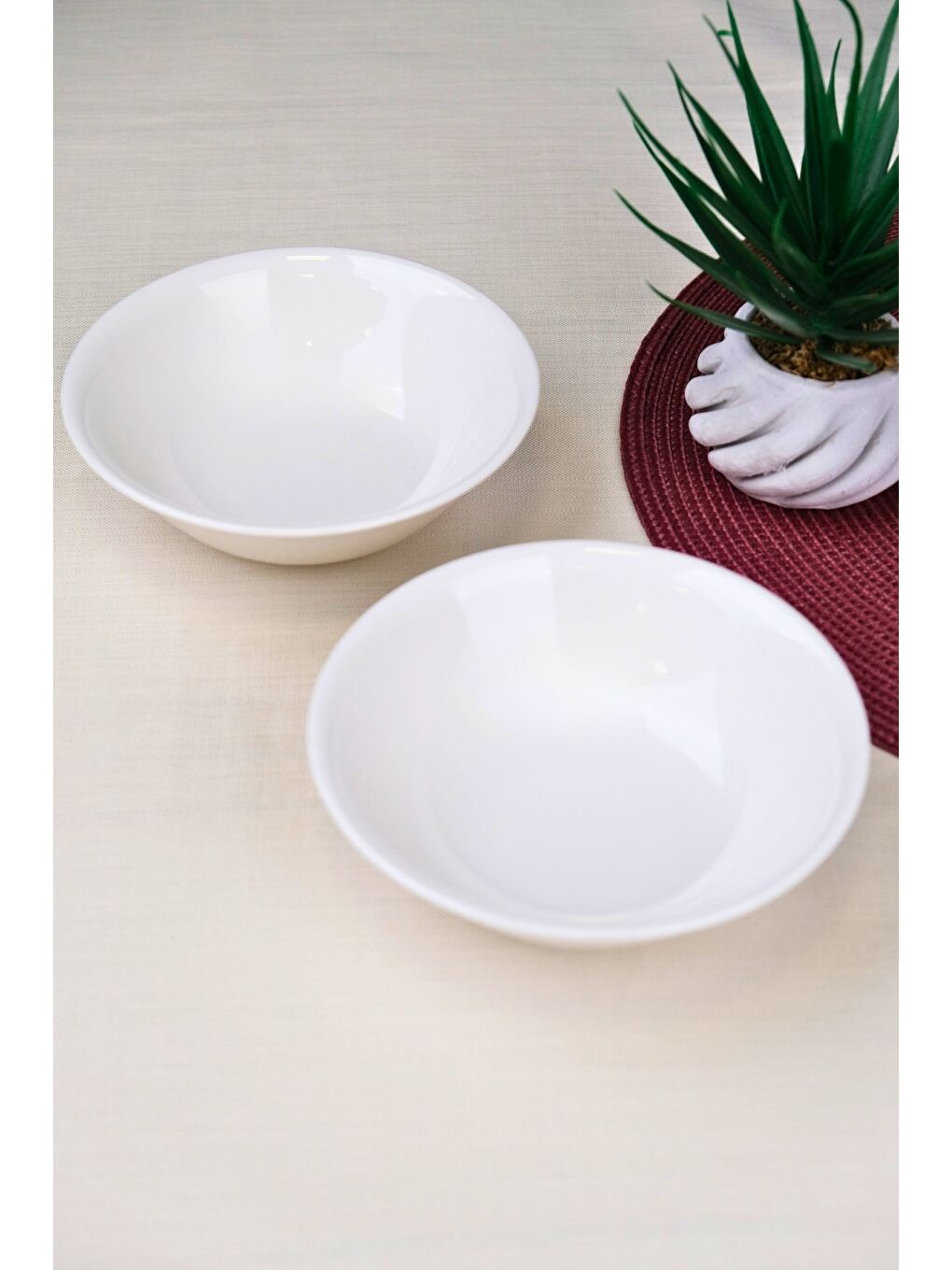 Ekru Porselen Chic Kase 16cm 420cc 2 Lİ