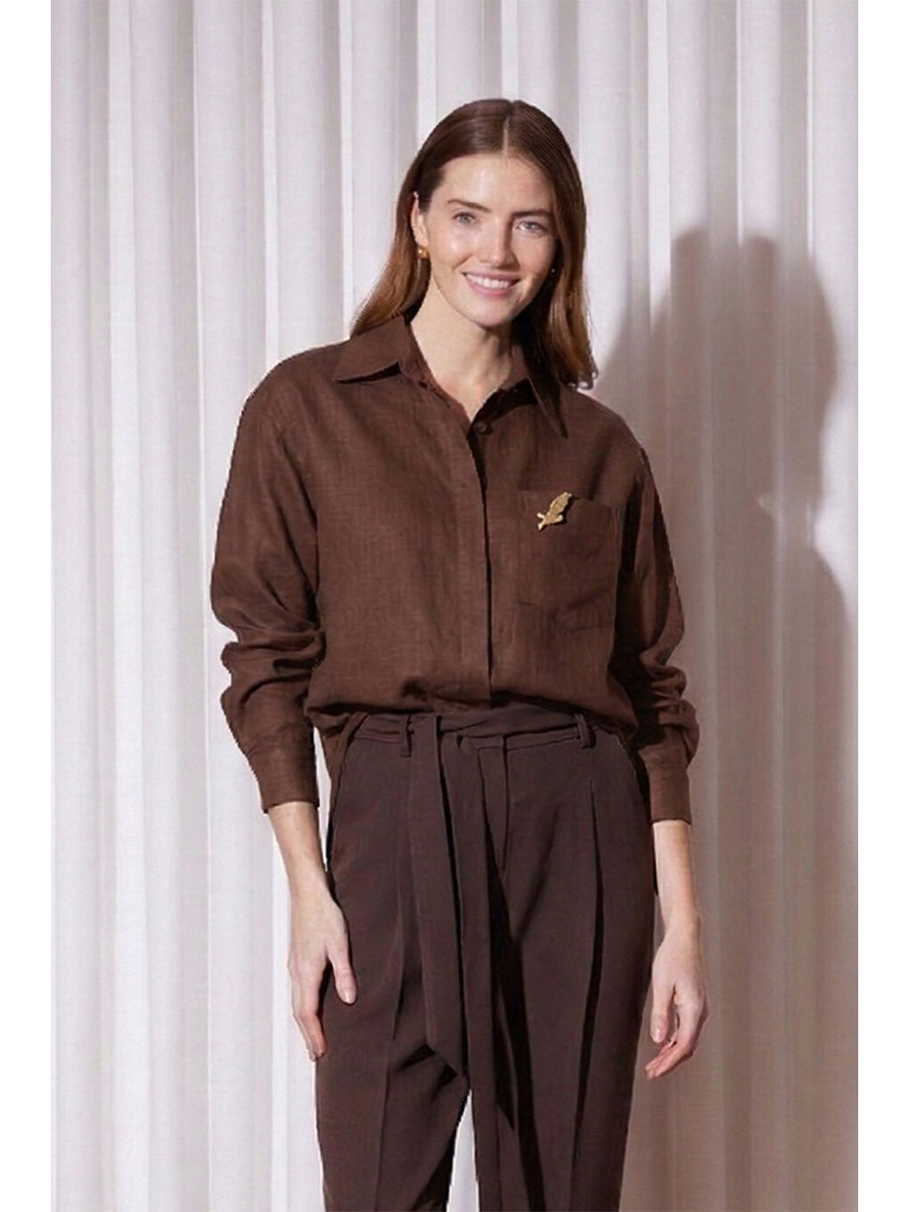 Missemramiss Sunshıne Gömlek 5292 Kahverengi