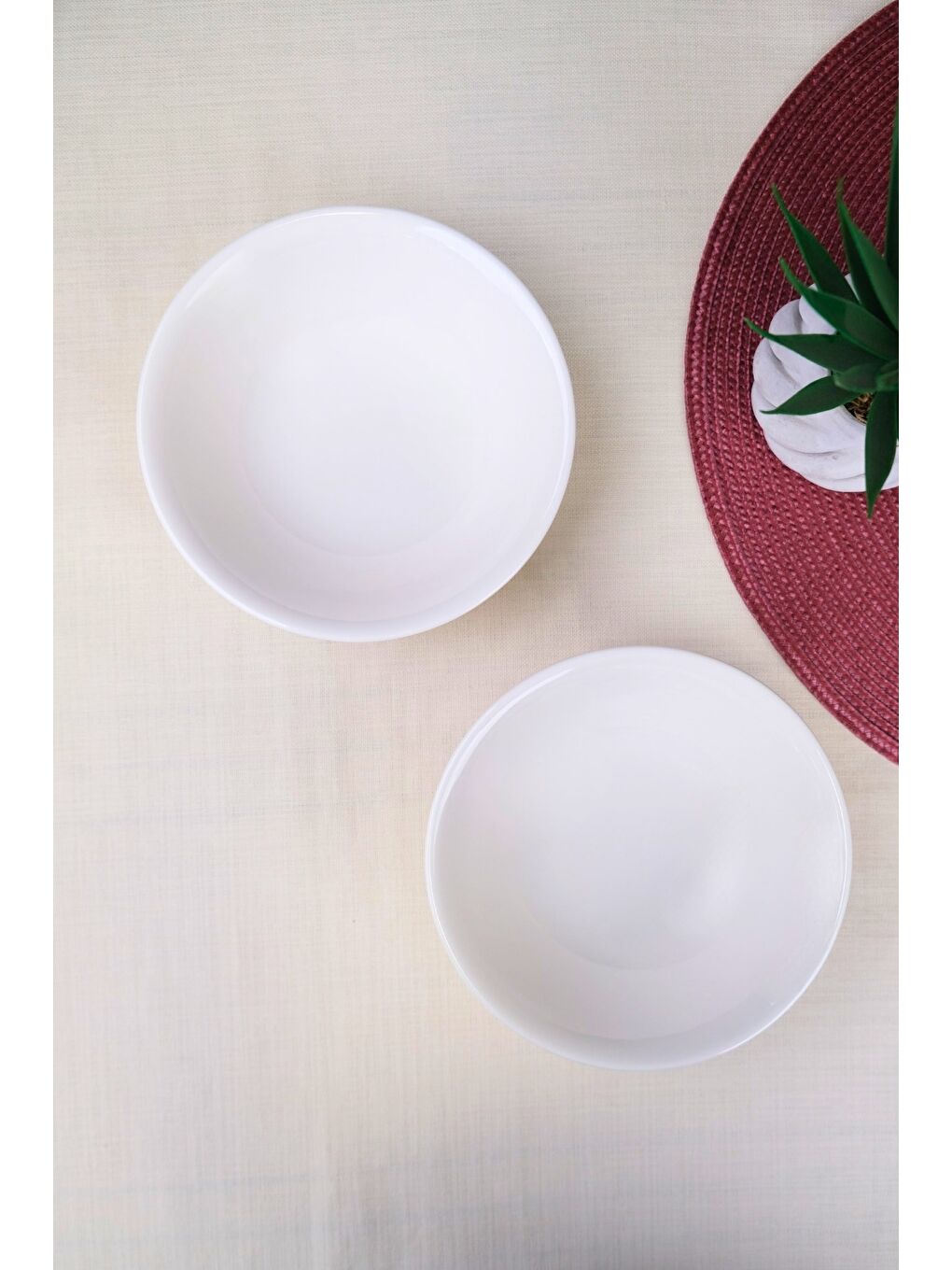 Ekru Porselen Chic Kase 16cm 420cc 2 Lİ-1