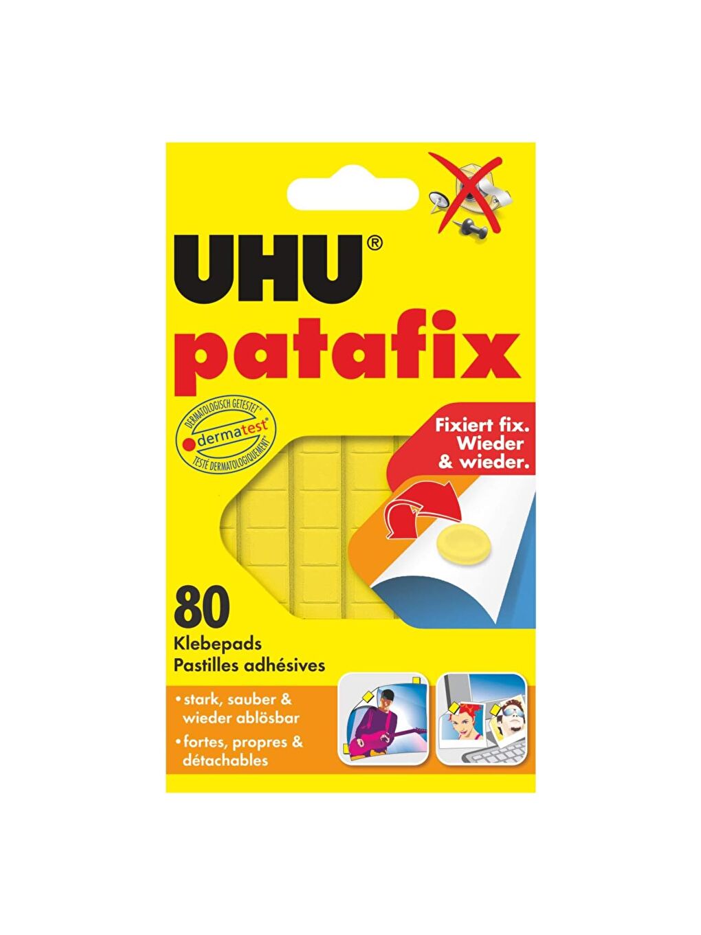 Patafix Hamur Yapıştırıcı Sarı 80 Parçalı 1 Adet