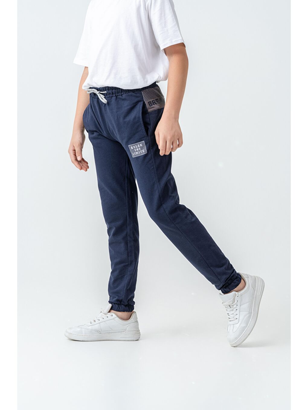 Lacivert Break The Limits Baskılı Erkek Çocuk Eşofman Altı-2