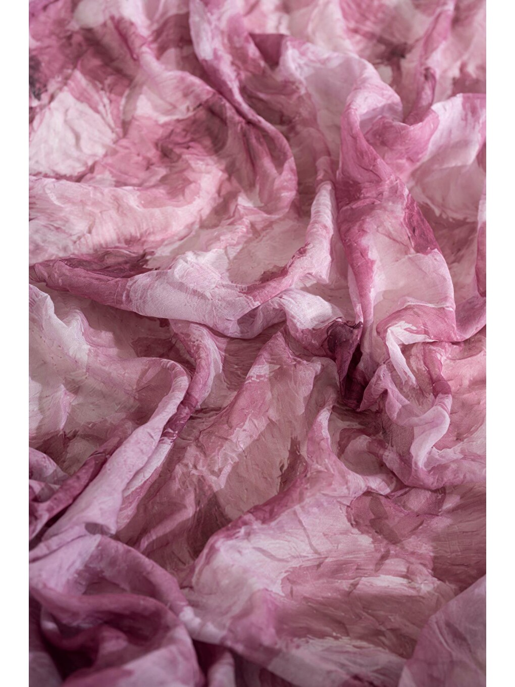 Pembe Desenli Bambu Şal Herakleia-3