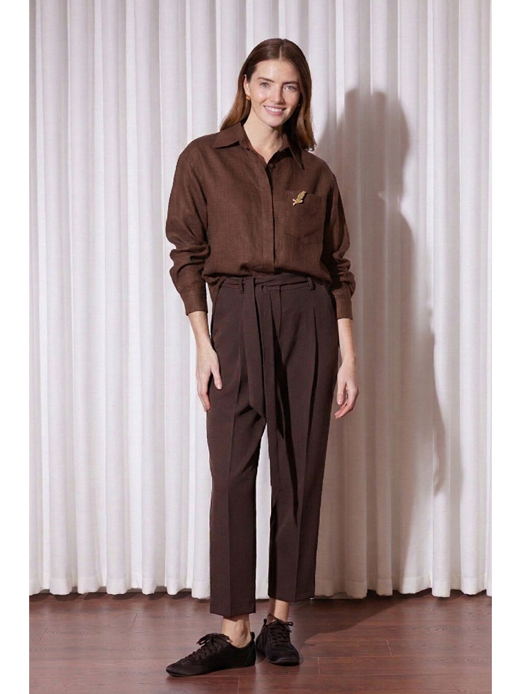 Missemramiss Sunshıne Gömlek 5292 Kahverengi-2