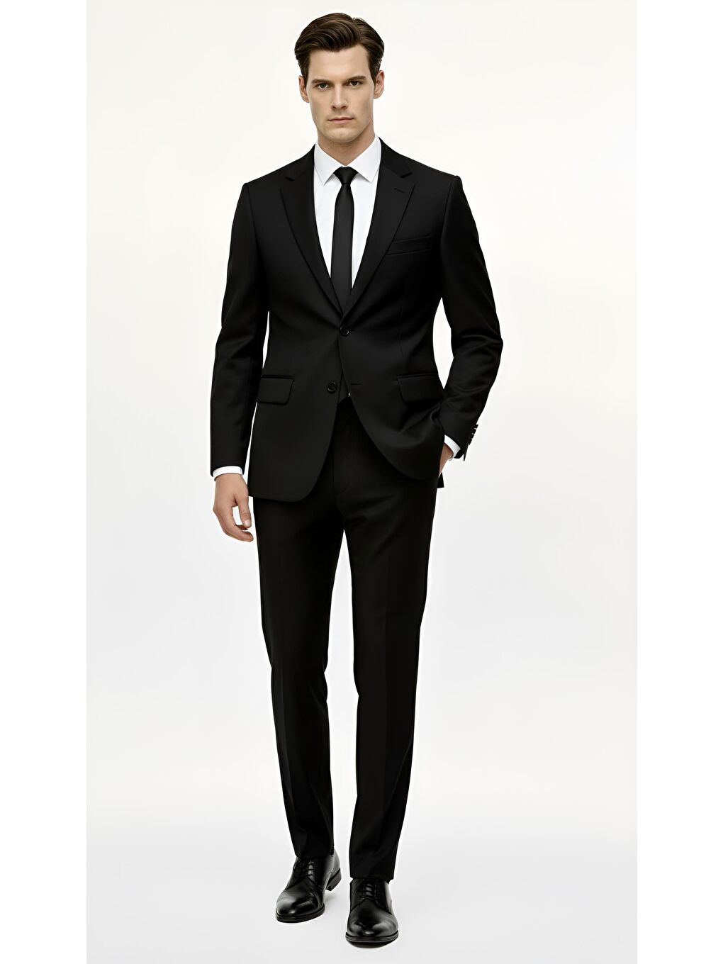 Erkek Siyah  / Rahat Kalıp Takım Elbise-2