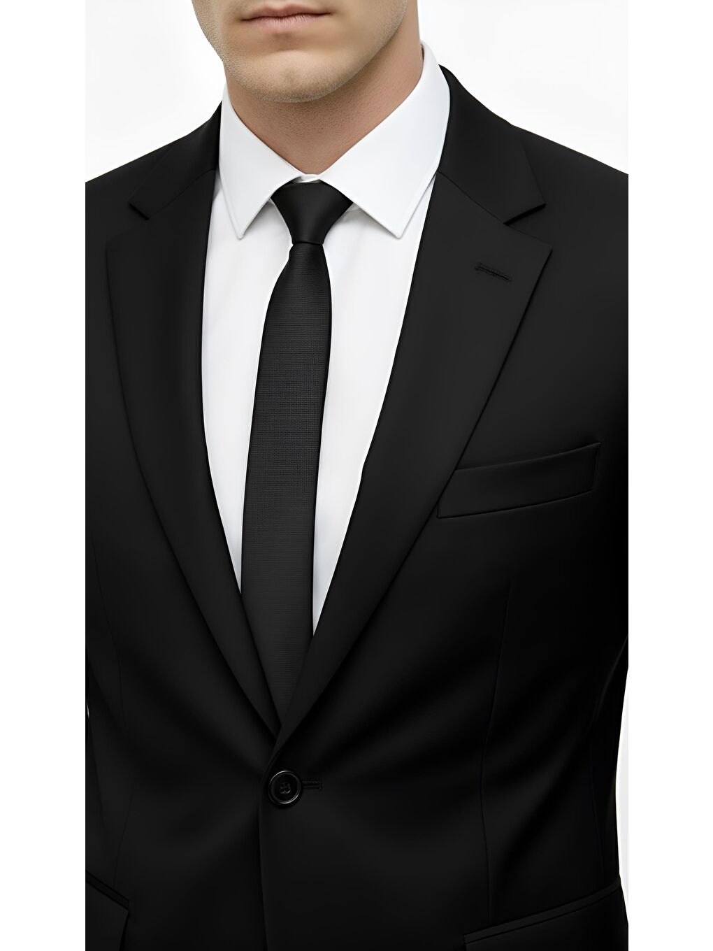 Erkek Siyah  / Rahat Kalıp Takım Elbise-3