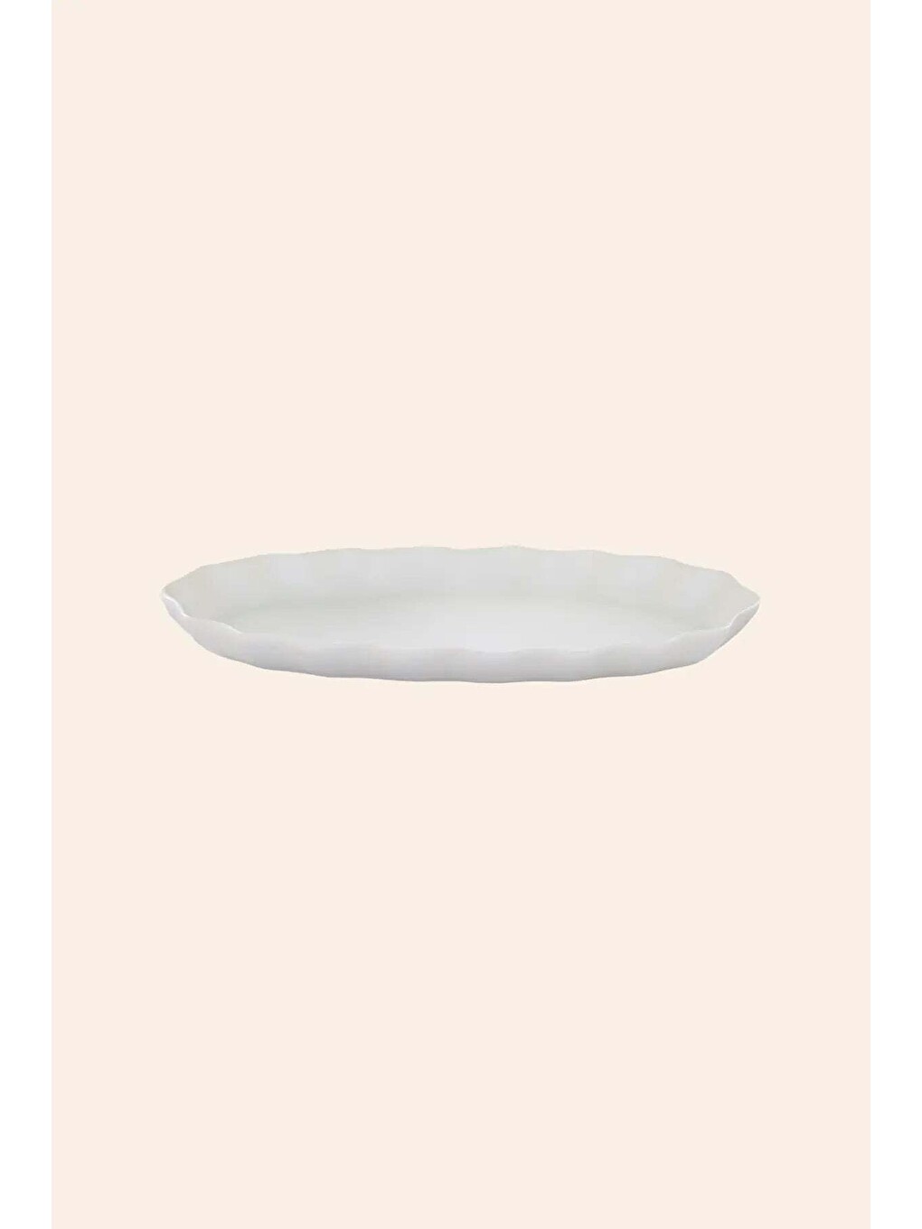 Beyaz Scallop Tepsi Portabella