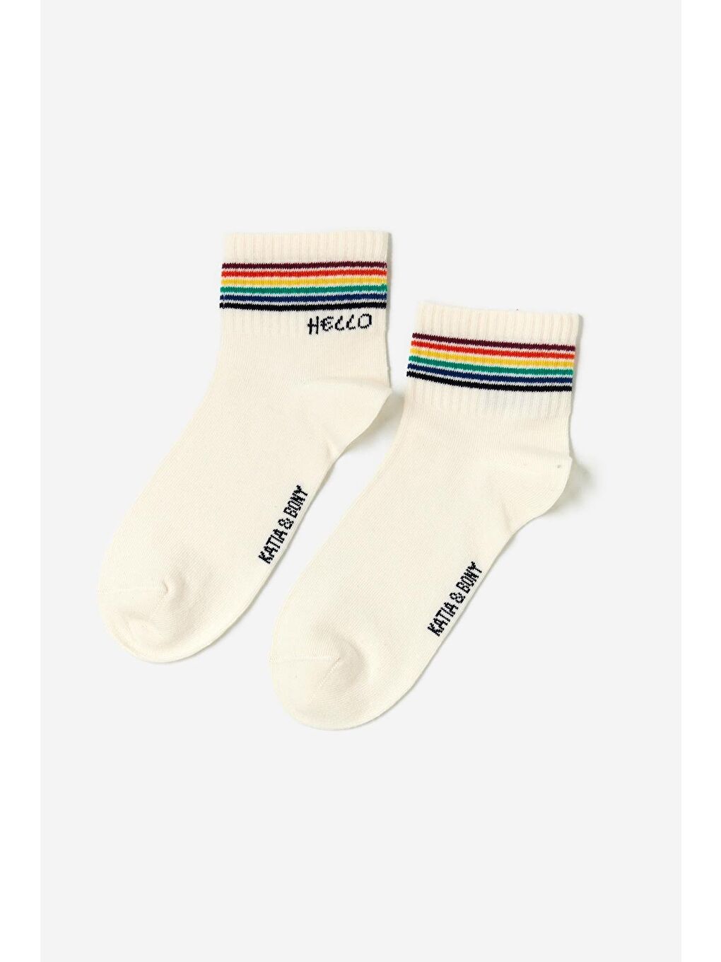 Yeşil Erkek Tenis Desenli 4'Lü Paket Kısa Soket Çorap-1