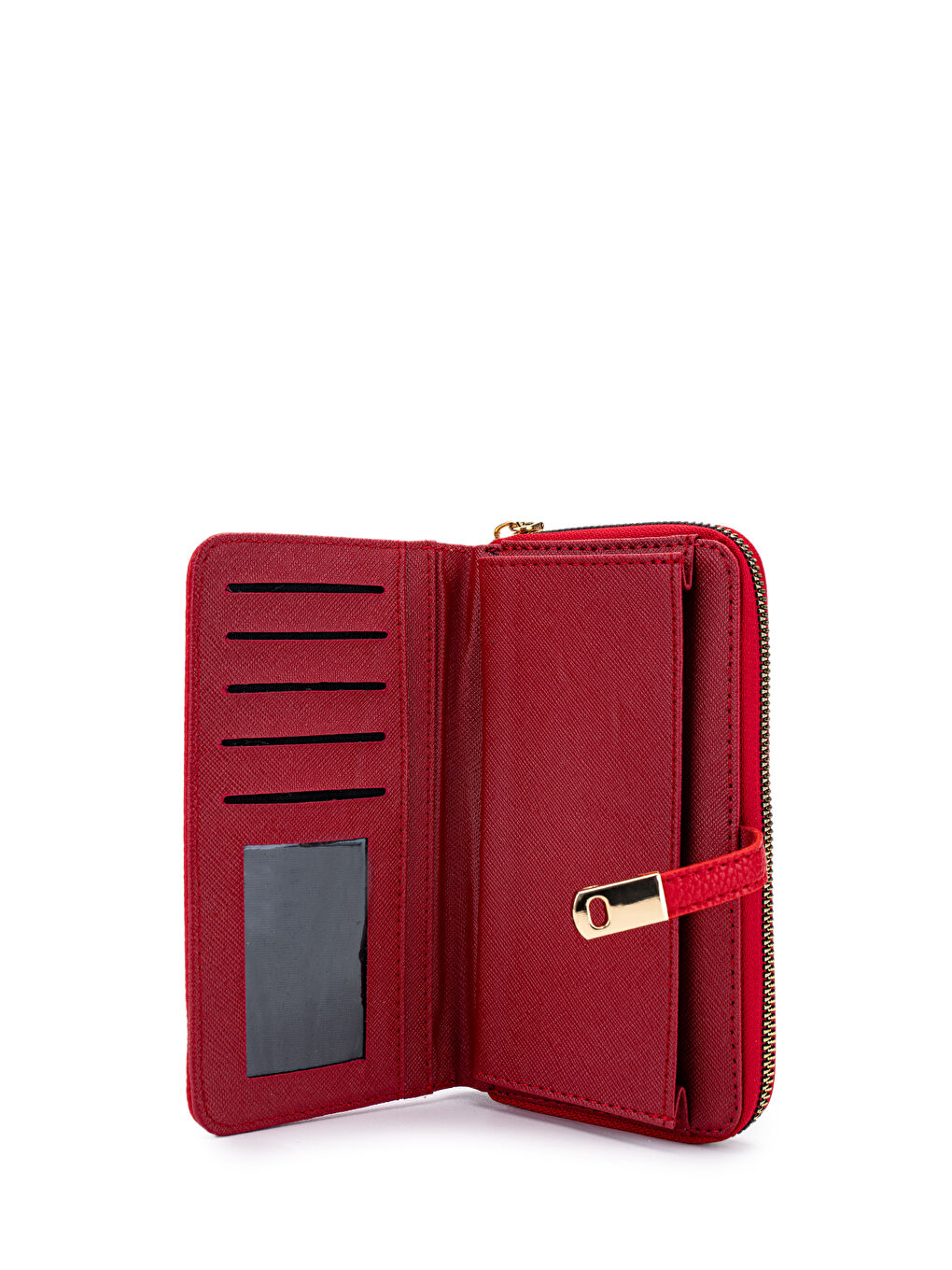 Suni Deri Kadın Cüzdan Kırmızı MN103-2