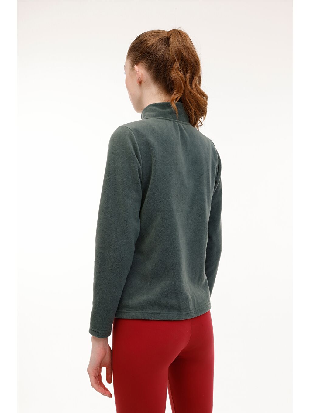 WB POLAR 7SN158 4PR Yeşil Kadın Polar-1