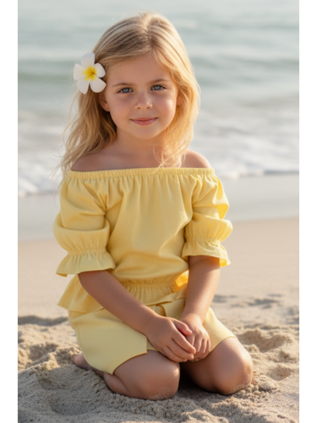 Kız Çocuk Alina Madonna Sarı Etek Bluz Takım-2