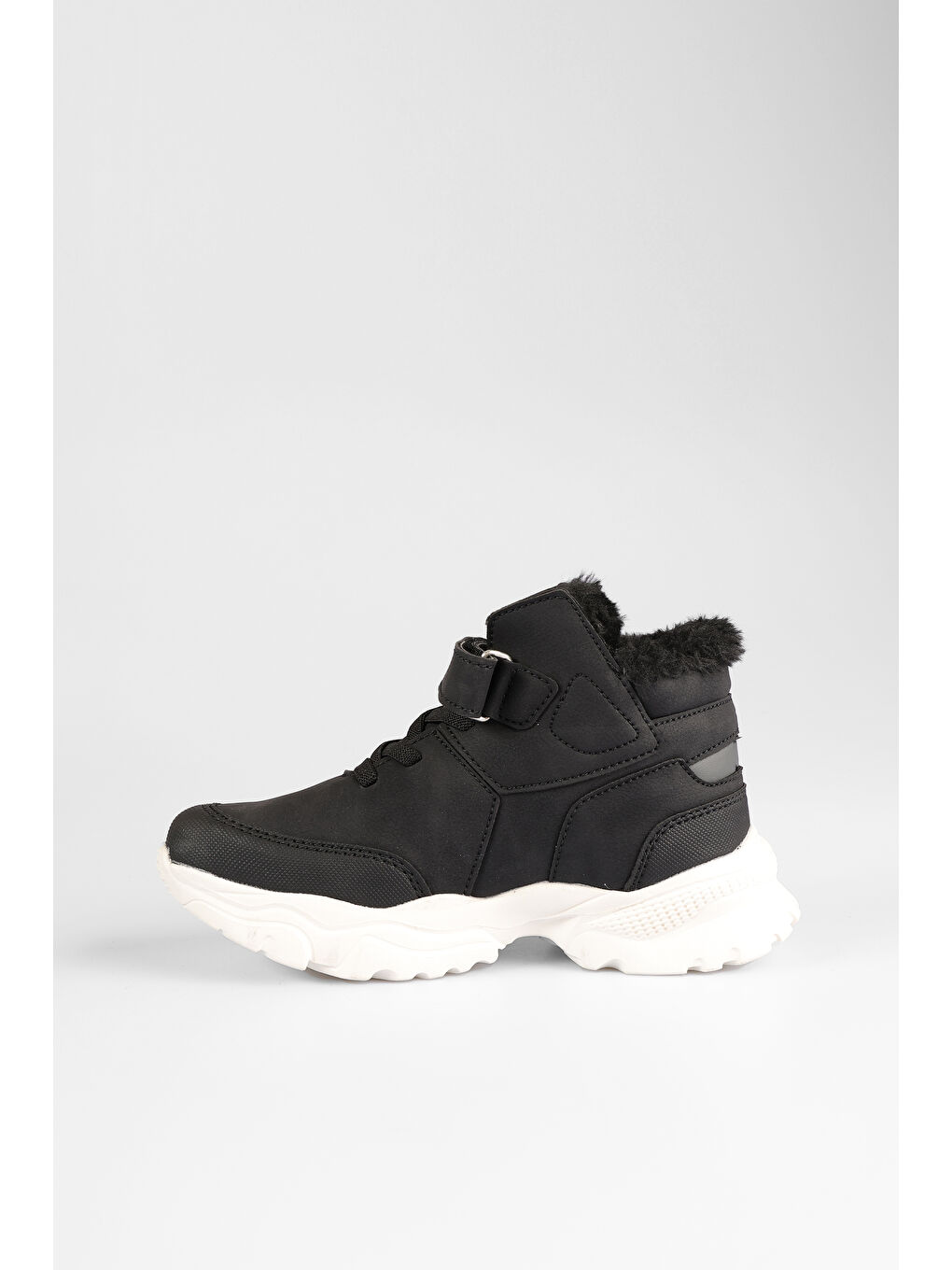 Gordon Kürklü Erkek Çocuk Siyah/Bej Bot-3