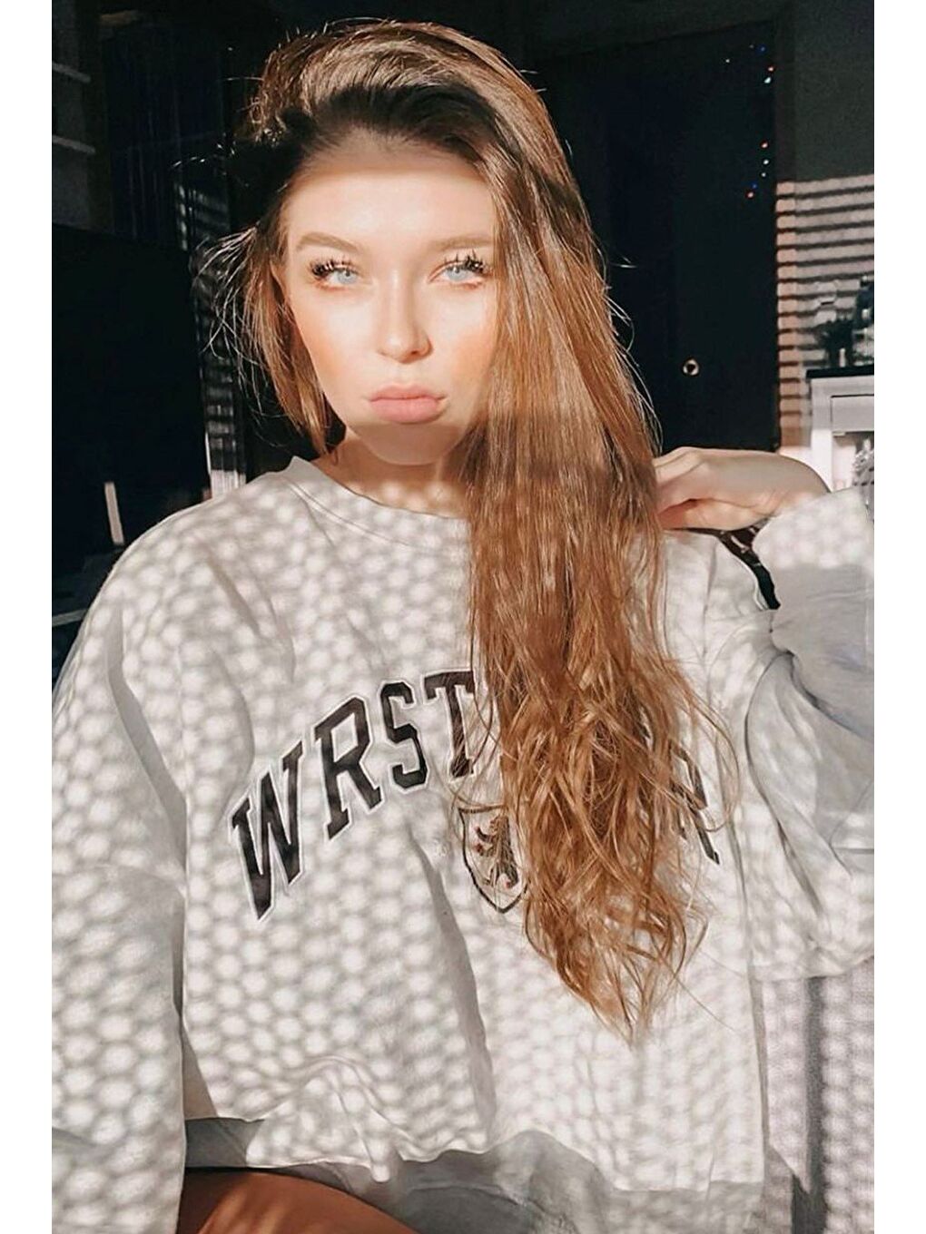 Beyaz Karmelanj Sweatshirt Mg1196-4