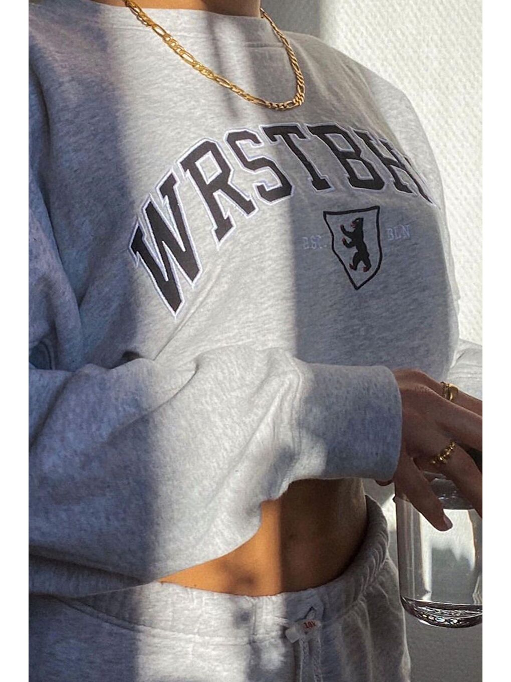 Beyaz Karmelanj Sweatshirt Mg1196-5