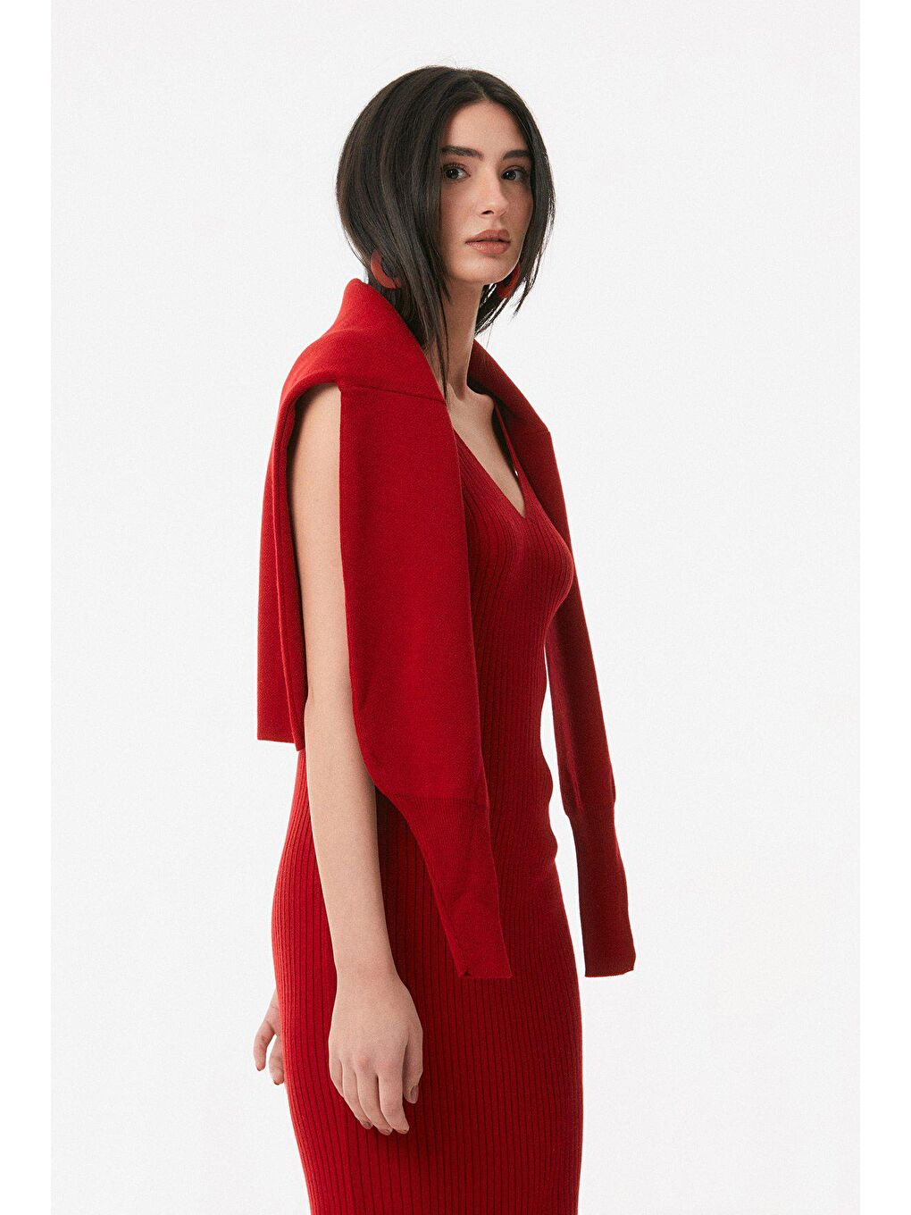 Kırmızı Fitilli Dik Yaka Takım-3