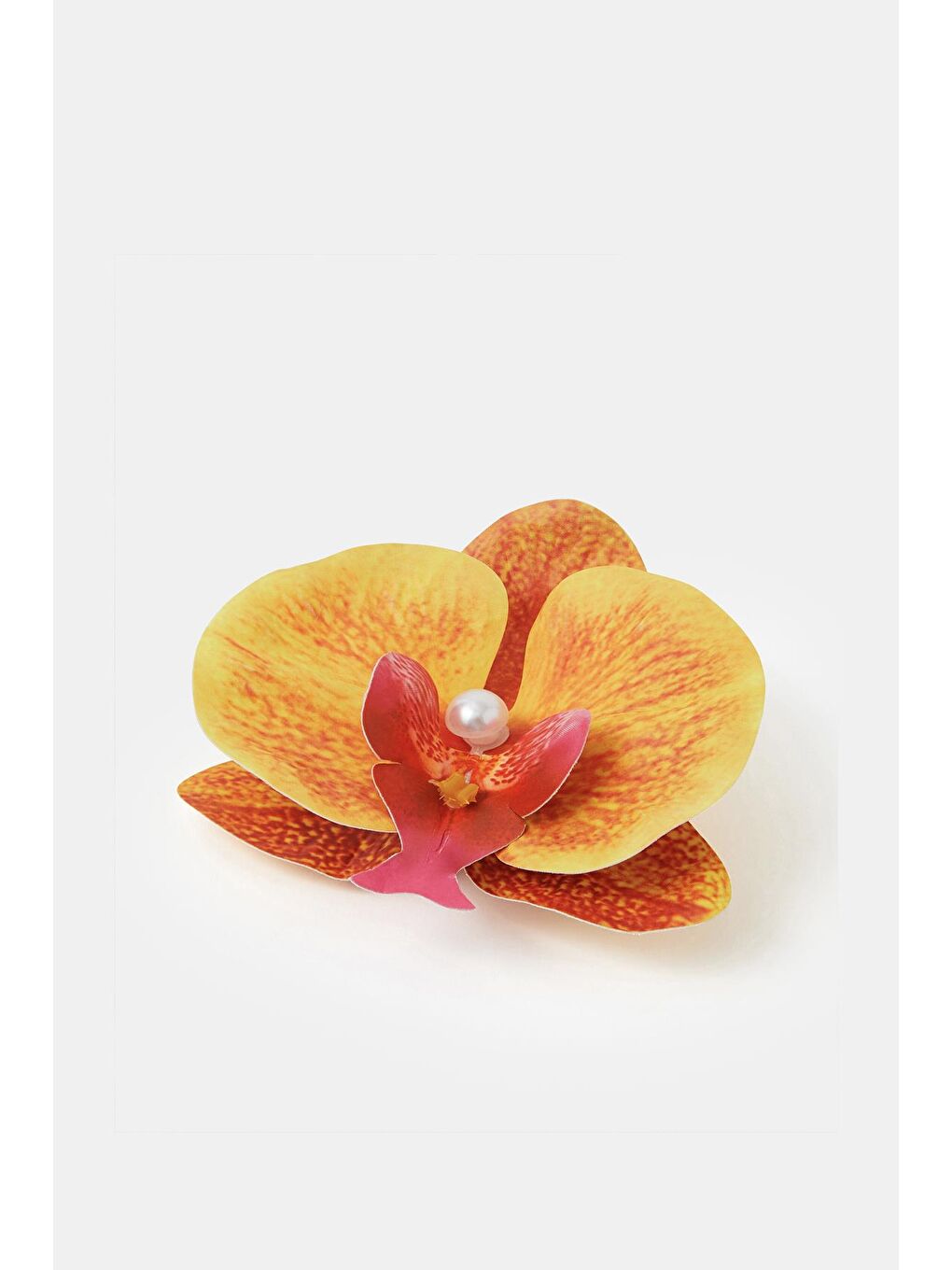 Turuncu PENS-Aloha Orkide Çiçeği Süslü Çok Amaçlı Pens Toka-3