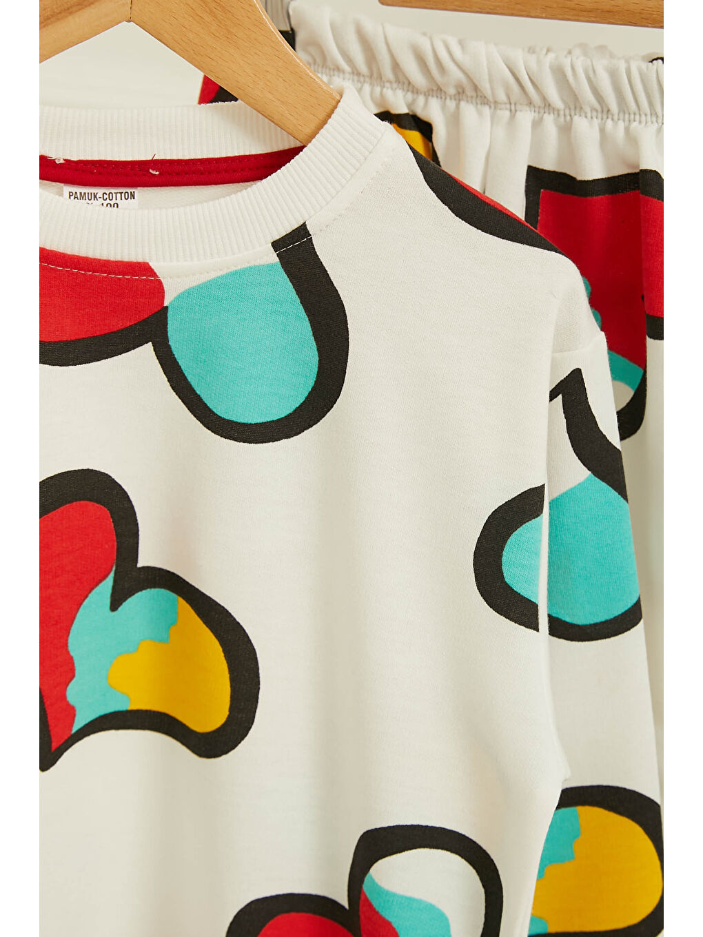 Erkek Çocuk Beyaz Baskılı Pijama Takımı - 26804-2