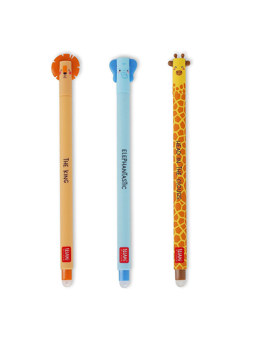 Silinebilir Jel Kalem Aslan Fil Zürafa 3'lü-1