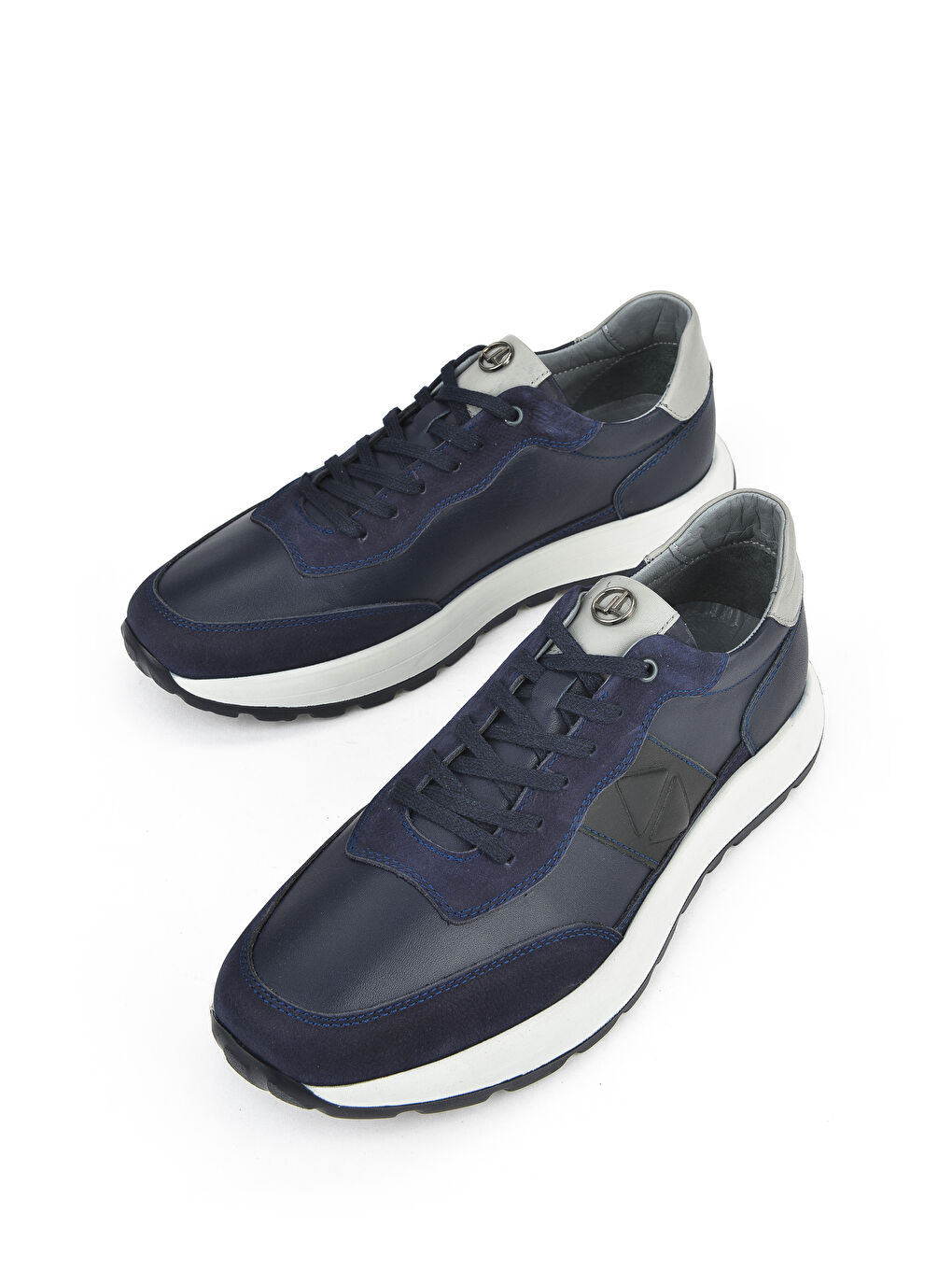 Erkek Hakiki Deri Sneaker 1531037Z2417 Lacivert-4