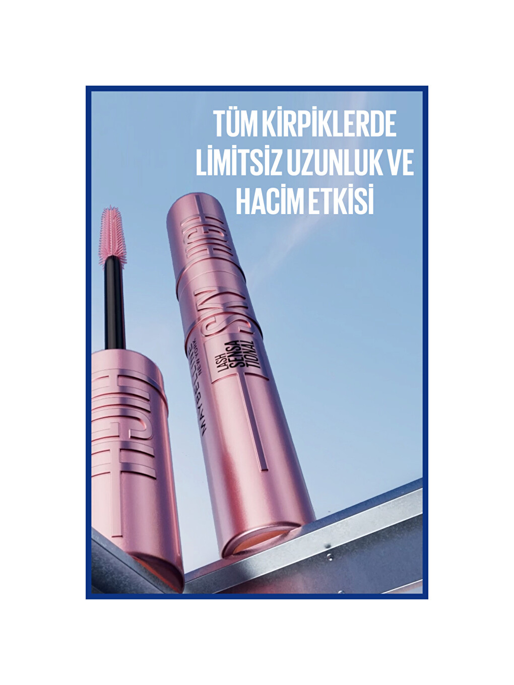 Sky High Navy Blue Mavi Maskara - Kirpiklerde Limitsiz Uzunluk Ve Hacim Etkisi-6