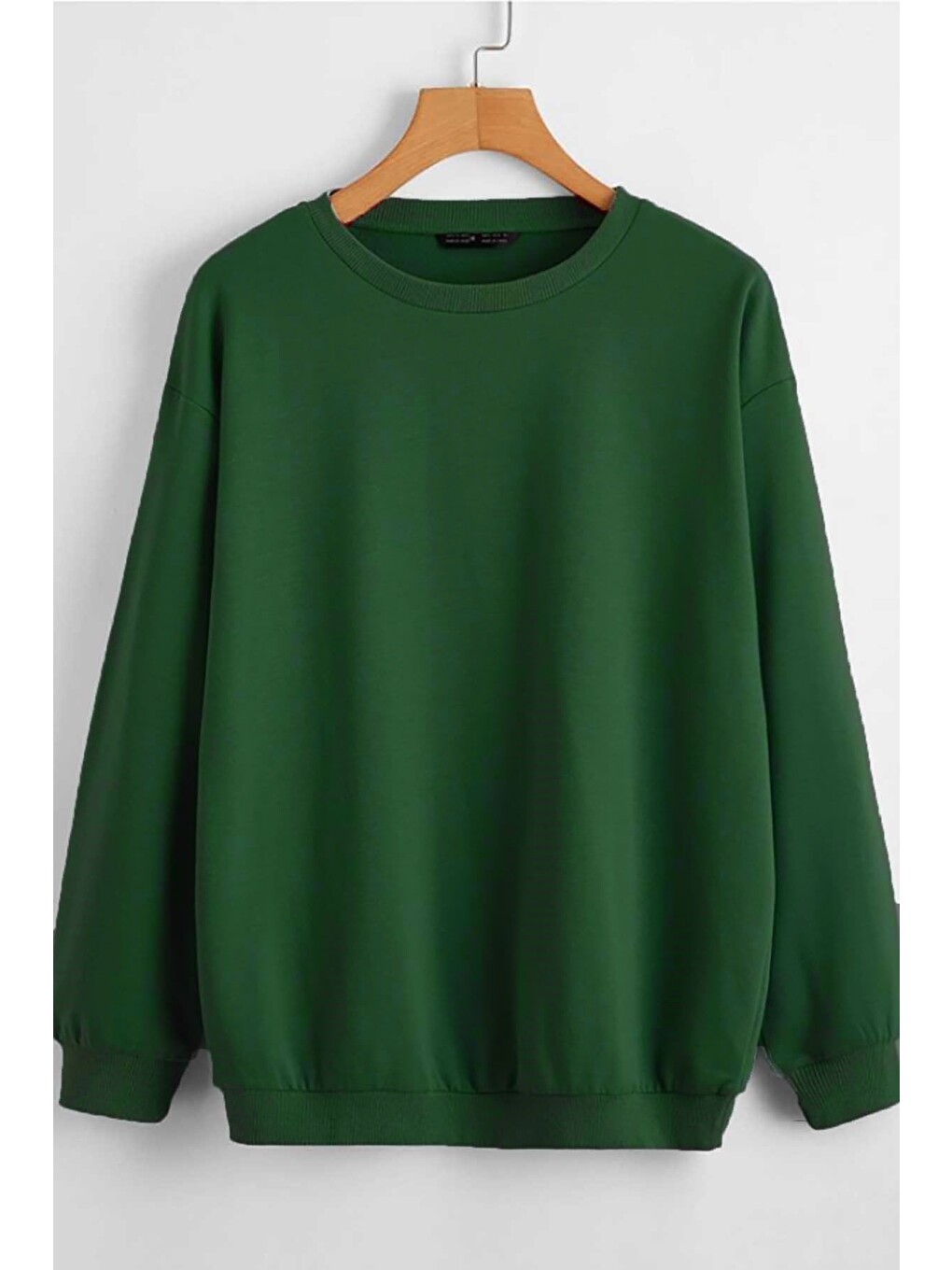 Yeşil Basic Sweatshirt Mg806-1