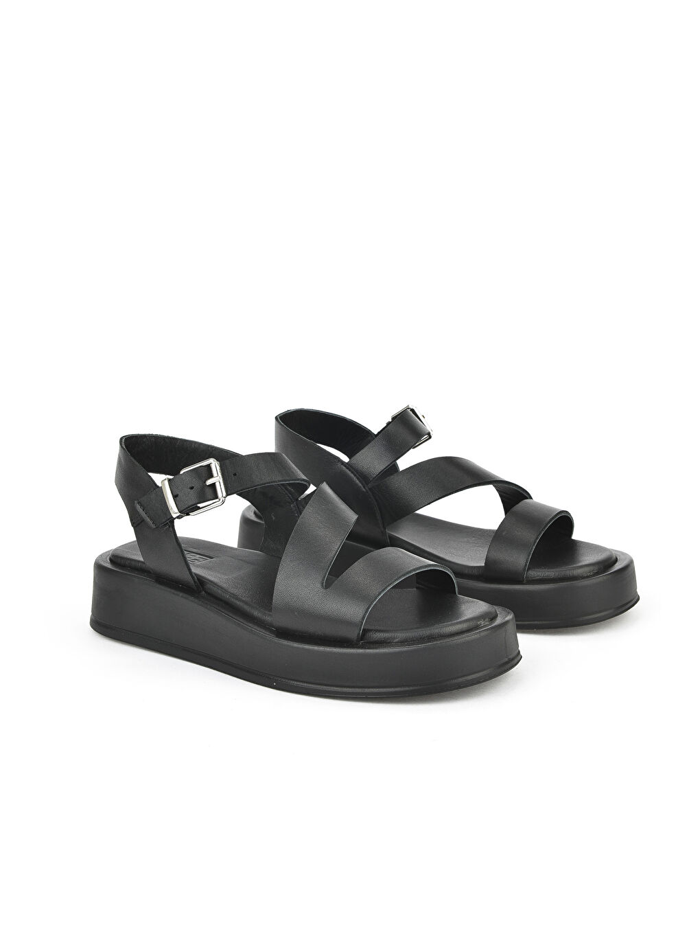 Hakiki Deri Kadın Sandalet 1511033Z442005 Siyah-1